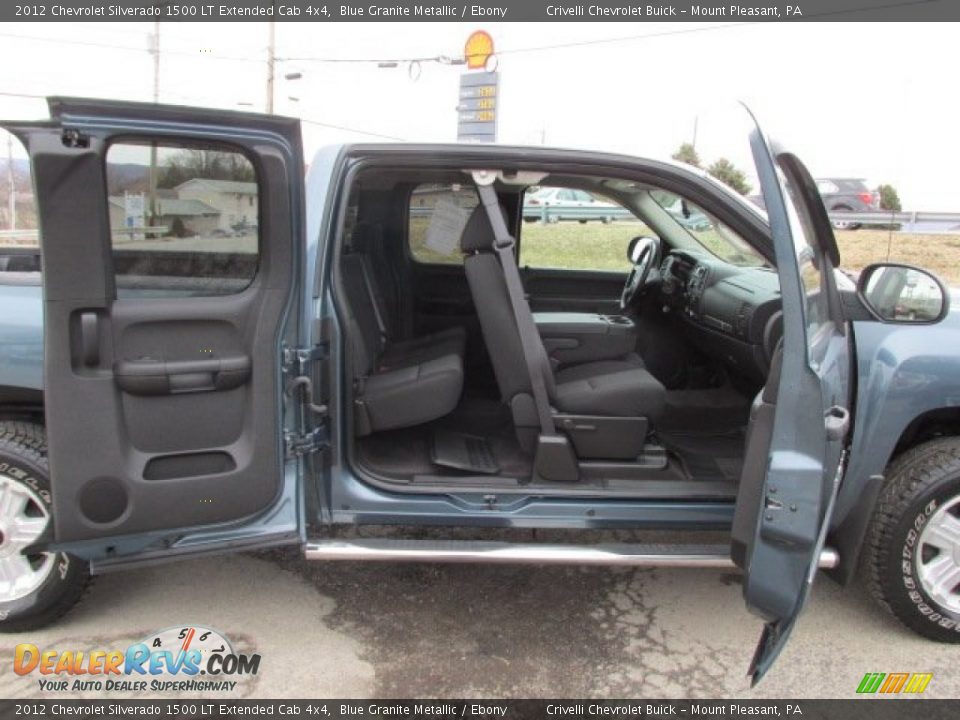 2012 Chevrolet Silverado 1500 LT Extended Cab 4x4 Blue Granite Metallic / Ebony Photo #15