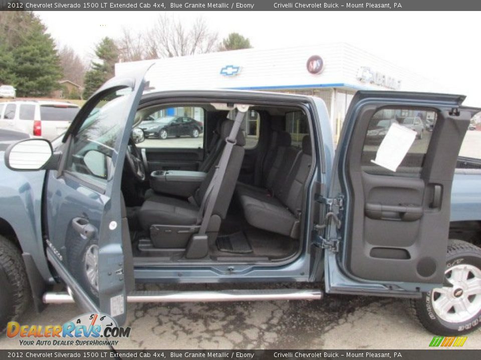 2012 Chevrolet Silverado 1500 LT Extended Cab 4x4 Blue Granite Metallic / Ebony Photo #16