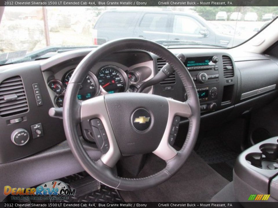 2012 Chevrolet Silverado 1500 LT Extended Cab 4x4 Blue Granite Metallic / Ebony Photo #20