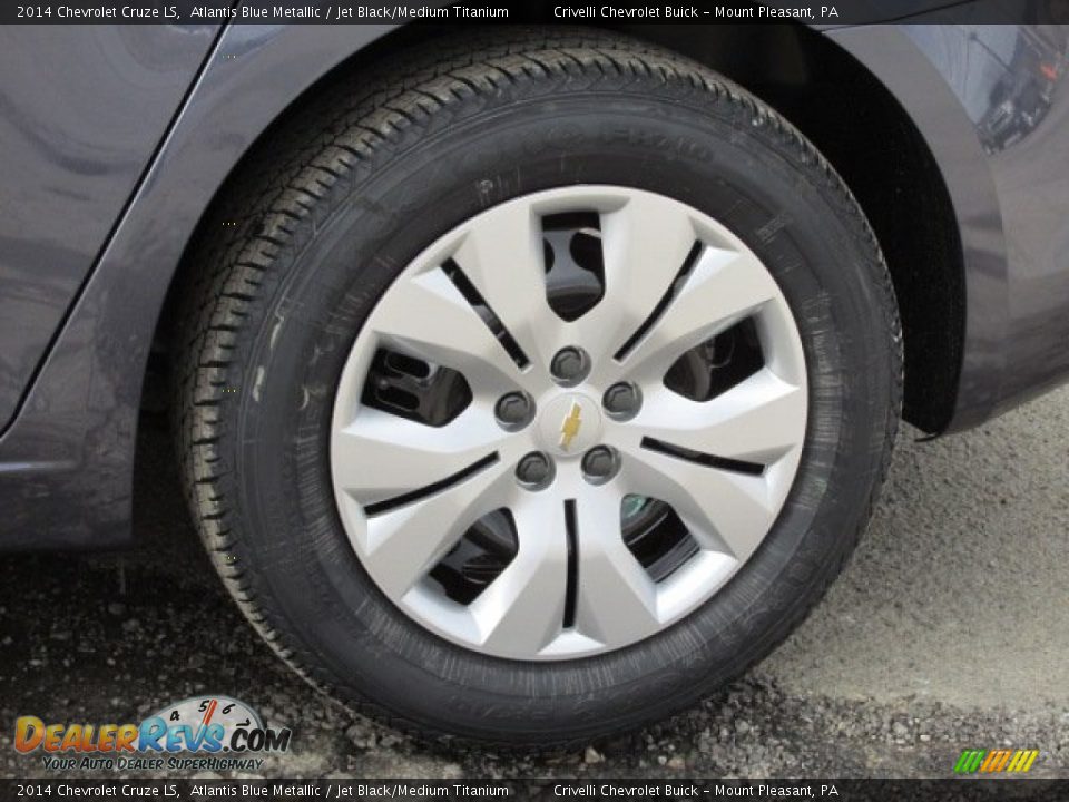 2014 Chevrolet Cruze LS Atlantis Blue Metallic / Jet Black/Medium Titanium Photo #3