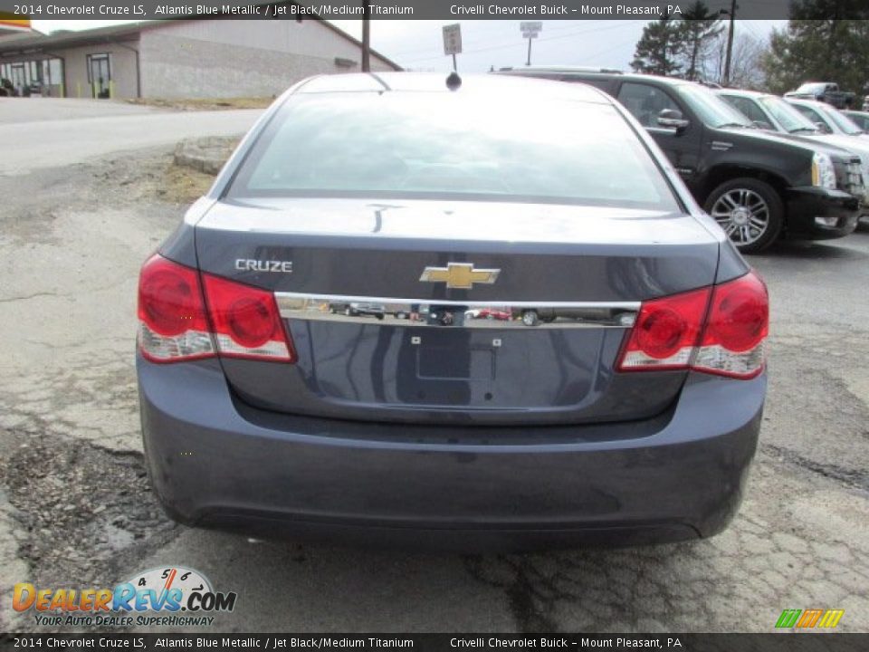 2014 Chevrolet Cruze LS Atlantis Blue Metallic / Jet Black/Medium Titanium Photo #6