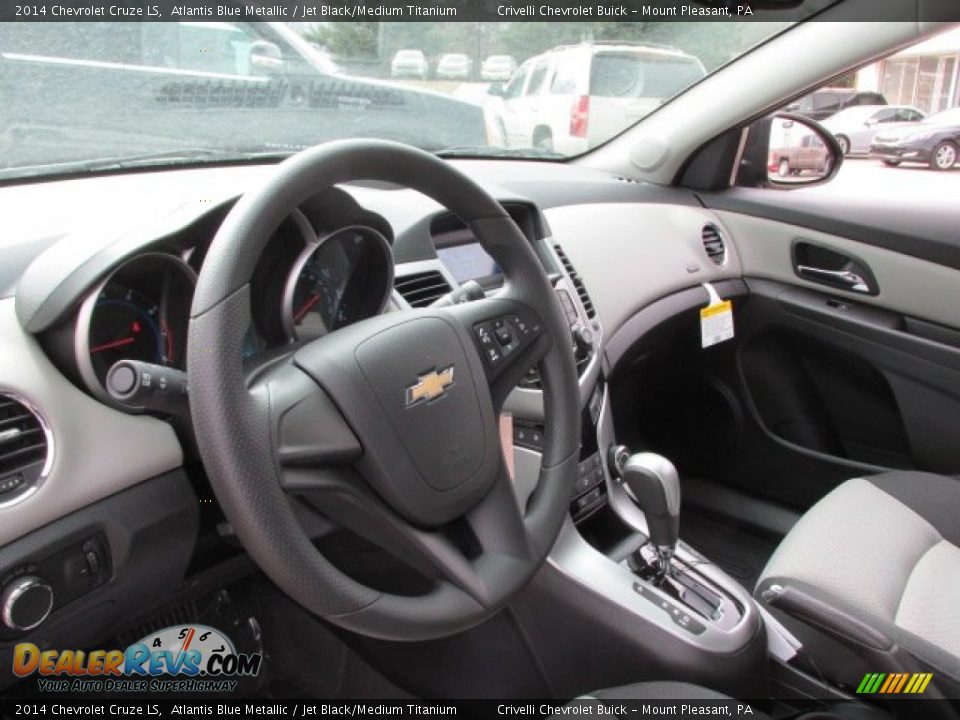 2014 Chevrolet Cruze LS Atlantis Blue Metallic / Jet Black/Medium Titanium Photo #8