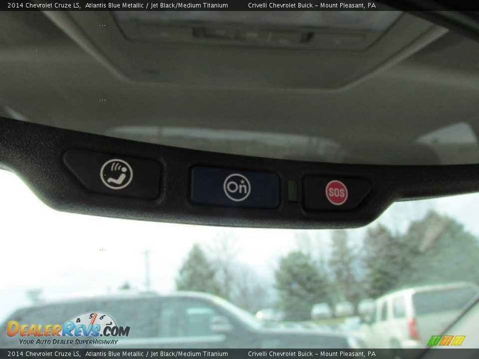 2014 Chevrolet Cruze LS Atlantis Blue Metallic / Jet Black/Medium Titanium Photo #10