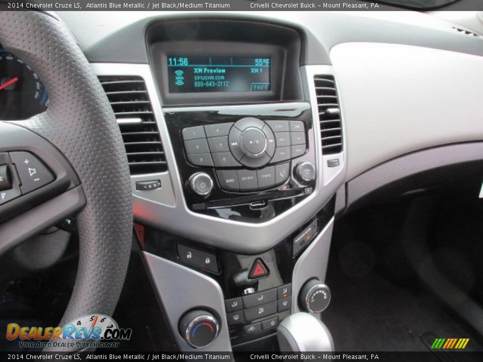 2014 Chevrolet Cruze LS Atlantis Blue Metallic / Jet Black/Medium Titanium Photo #11