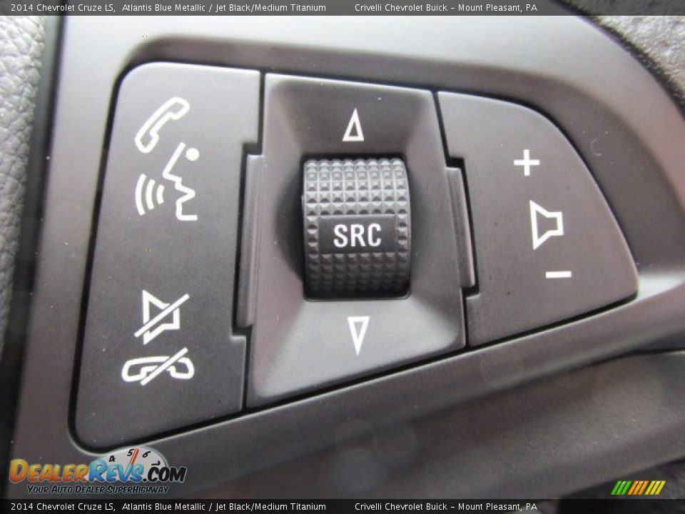2014 Chevrolet Cruze LS Atlantis Blue Metallic / Jet Black/Medium Titanium Photo #13