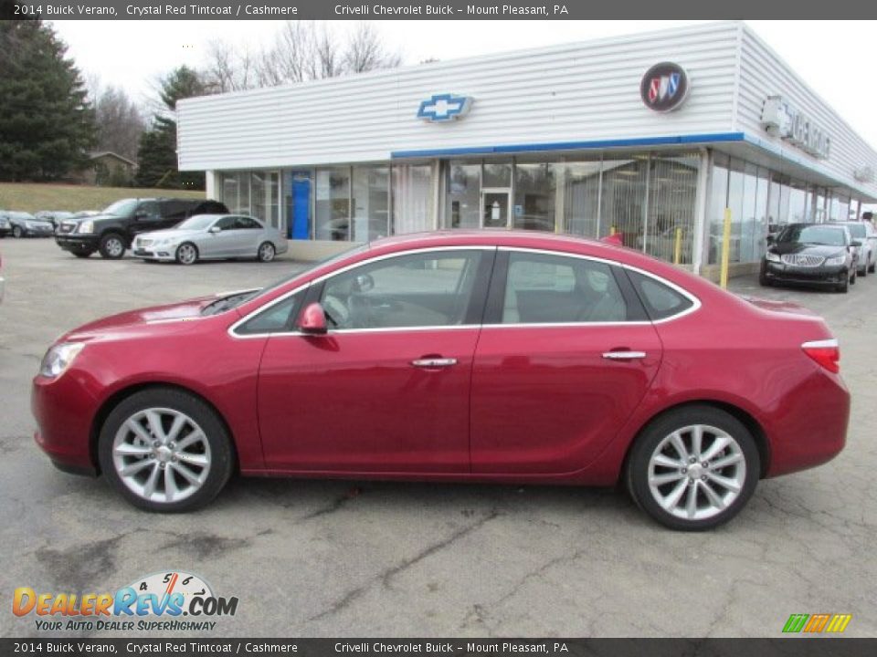 2014 Buick Verano Crystal Red Tintcoat / Cashmere Photo #2