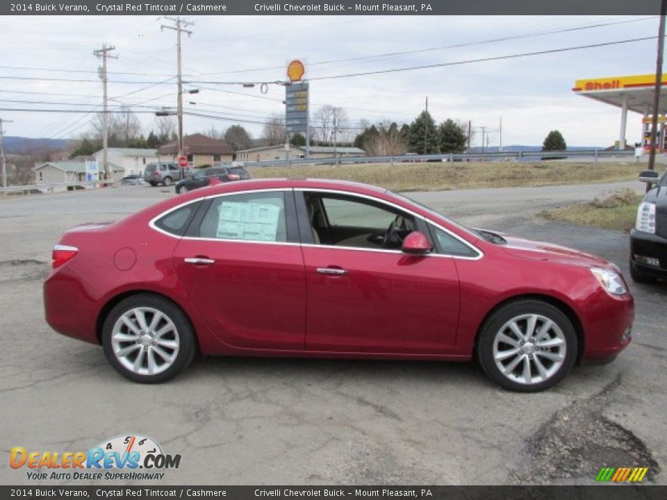 2014 Buick Verano Crystal Red Tintcoat / Cashmere Photo #5