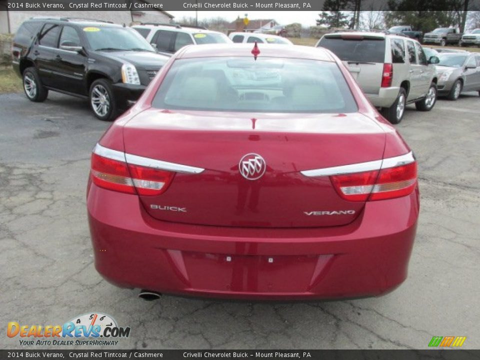 2014 Buick Verano Crystal Red Tintcoat / Cashmere Photo #7