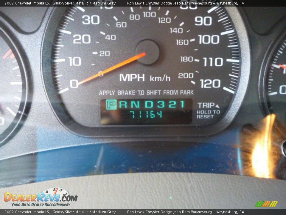 2002 Chevrolet Impala LS Galaxy Silver Metallic / Medium Gray Photo #19