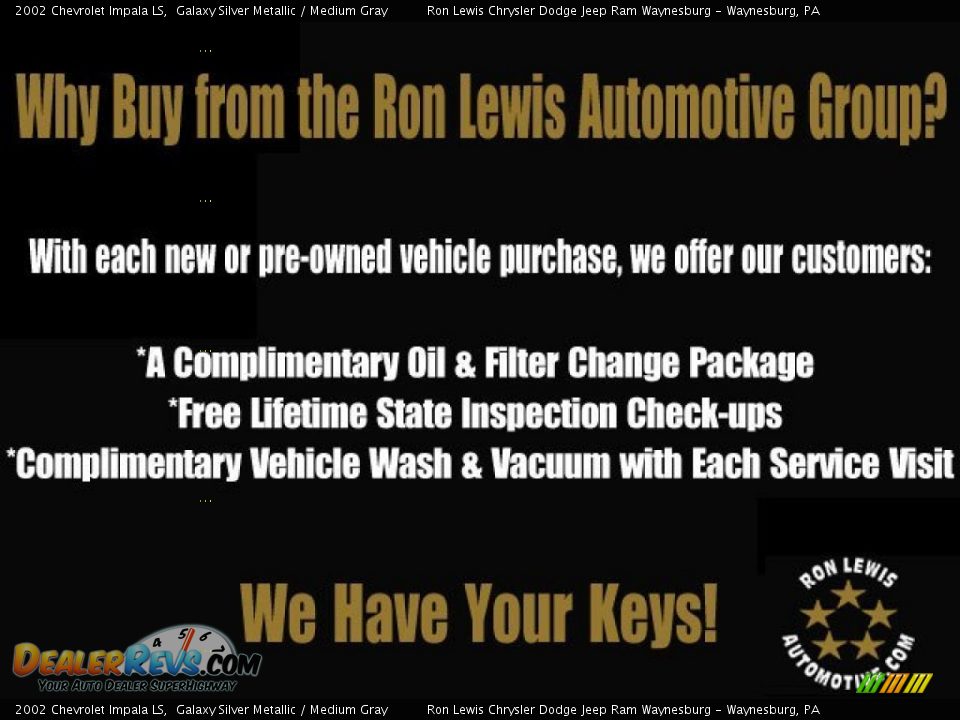 Dealer Info of 2002 Chevrolet Impala LS Photo #20
