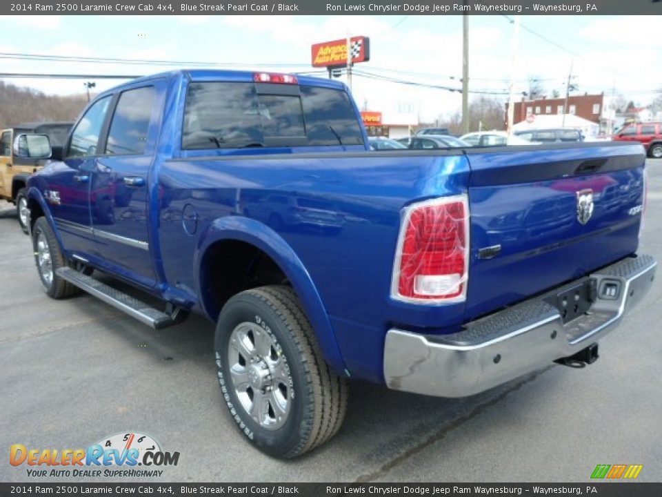 2014 Ram 2500 Laramie Crew Cab 4x4 Blue Streak Pearl Coat / Black Photo #3
