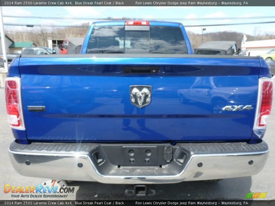 2014 Ram 2500 Laramie Crew Cab 4x4 Blue Streak Pearl Coat / Black Photo #4