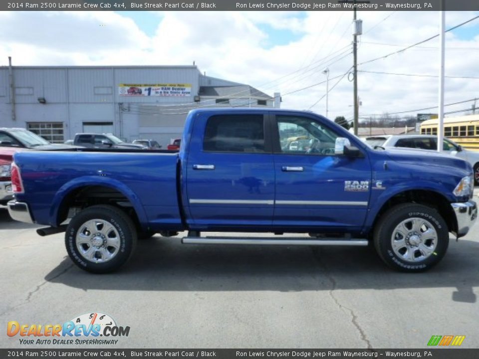 2014 Ram 2500 Laramie Crew Cab 4x4 Blue Streak Pearl Coat / Black Photo #6