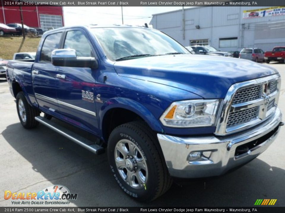 2014 Ram 2500 Laramie Crew Cab 4x4 Blue Streak Pearl Coat / Black Photo #7