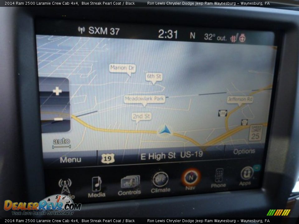 2014 Ram 2500 Laramie Crew Cab 4x4 Blue Streak Pearl Coat / Black Photo #17