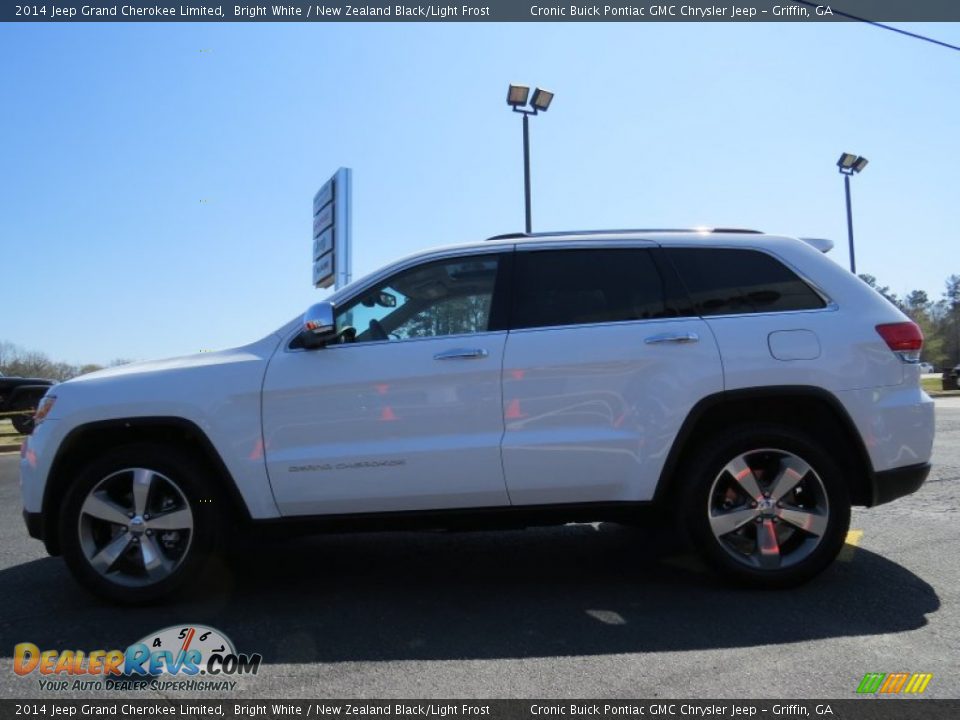 2014 Jeep Grand Cherokee Limited Bright White / New Zealand Black/Light Frost Photo #4
