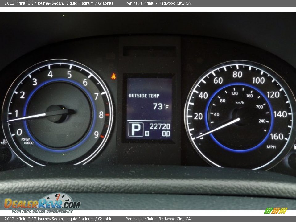 2012 Infiniti G 37 Journey Sedan Liquid Platinum / Graphite Photo #7