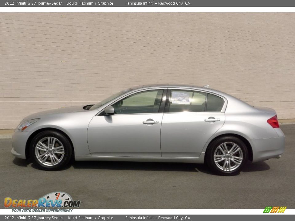 2012 Infiniti G 37 Journey Sedan Liquid Platinum / Graphite Photo #10