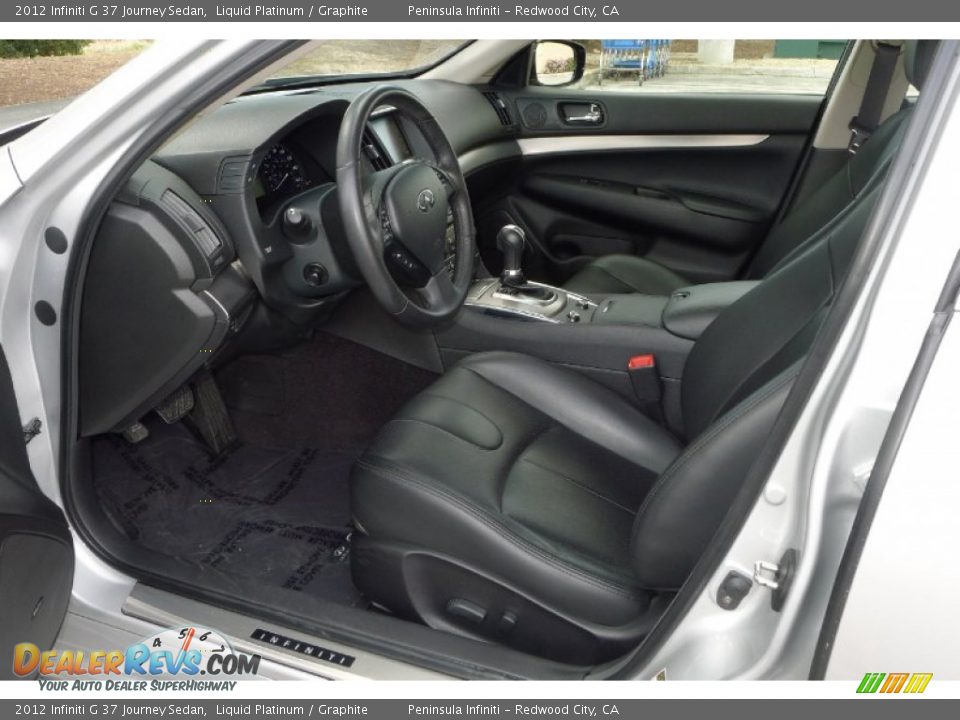 2012 Infiniti G 37 Journey Sedan Liquid Platinum / Graphite Photo #13