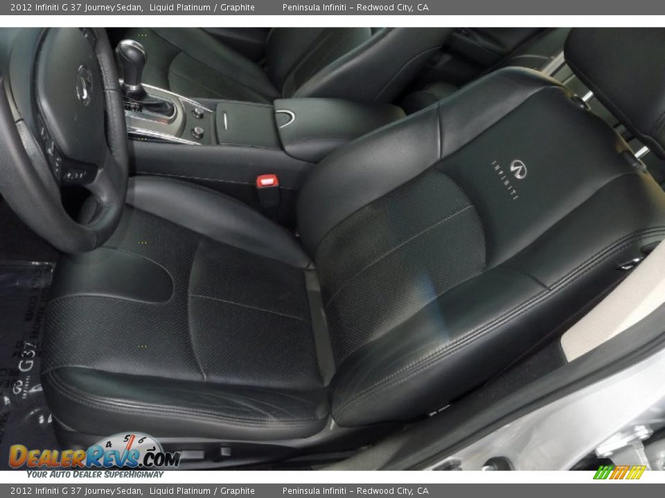 2012 Infiniti G 37 Journey Sedan Liquid Platinum / Graphite Photo #17