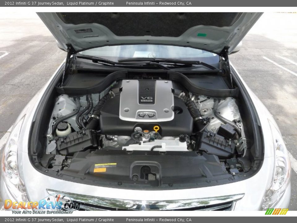 2012 Infiniti G 37 Journey Sedan Liquid Platinum / Graphite Photo #20