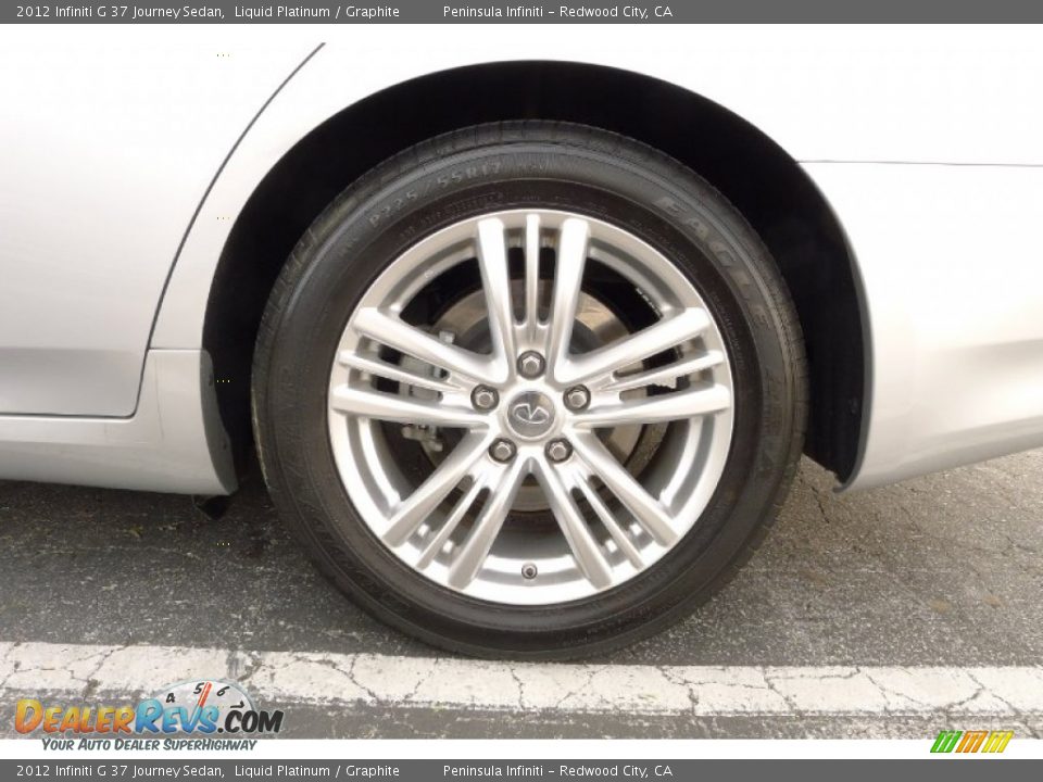 2012 Infiniti G 37 Journey Sedan Liquid Platinum / Graphite Photo #21