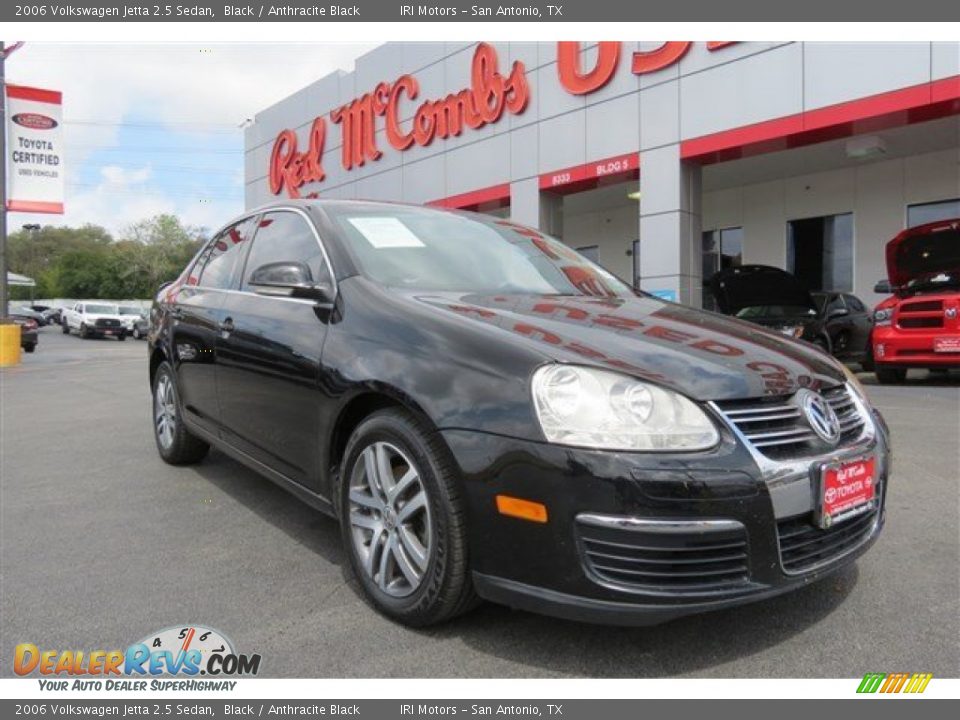 2006 Volkswagen Jetta 2.5 Sedan Black / Anthracite Black Photo #1