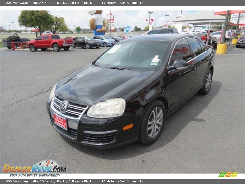 2006 Volkswagen Jetta 2.5 Sedan Black / Anthracite Black Photo #3