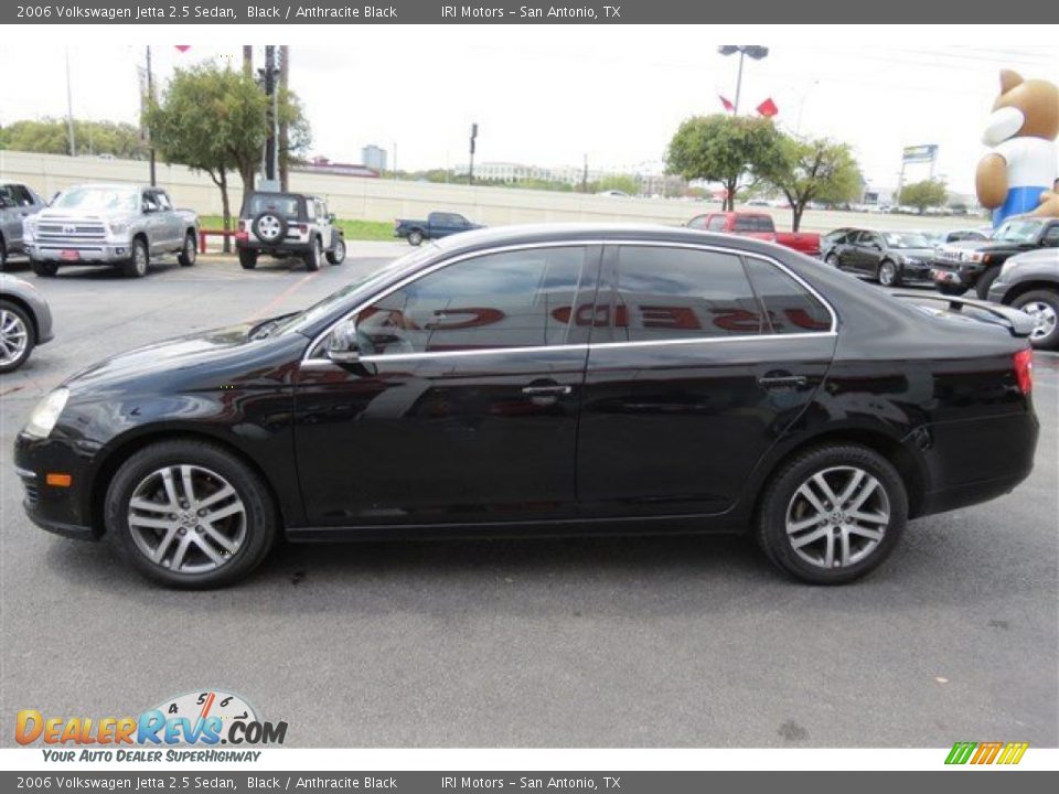 2006 Volkswagen Jetta 2.5 Sedan Black / Anthracite Black Photo #4