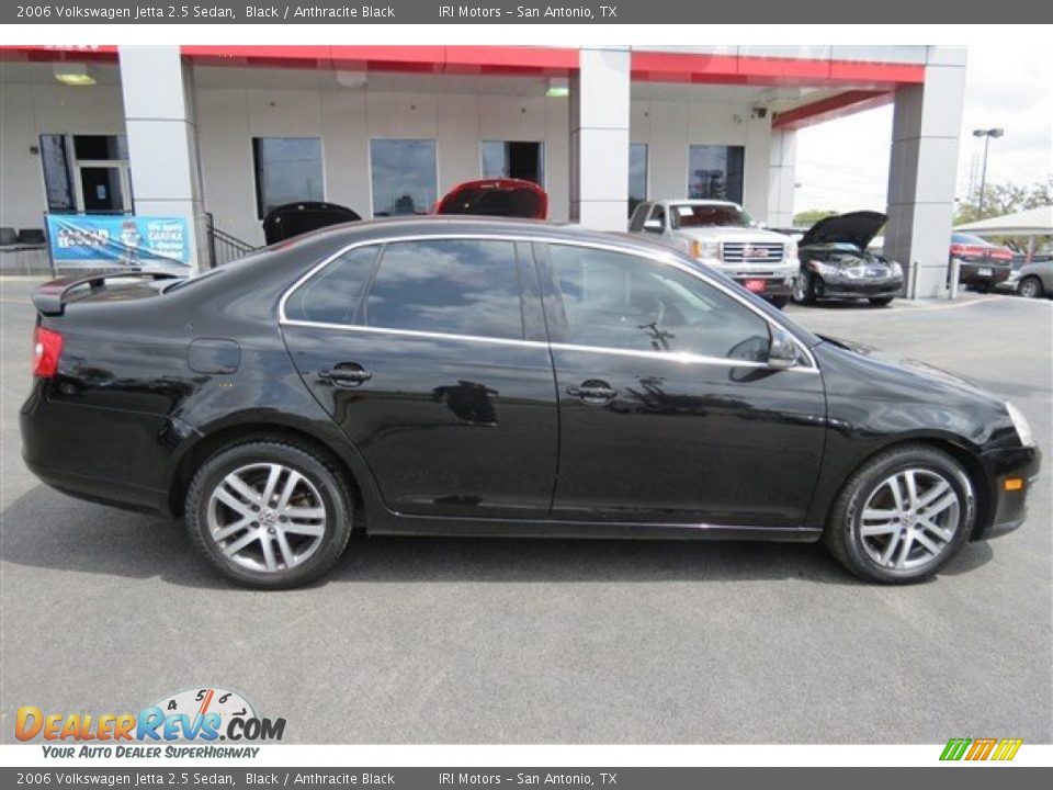 2006 Volkswagen Jetta 2.5 Sedan Black / Anthracite Black Photo #8