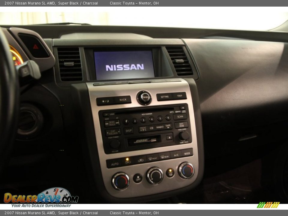 2007 Nissan Murano SL AWD Super Black / Charcoal Photo #10