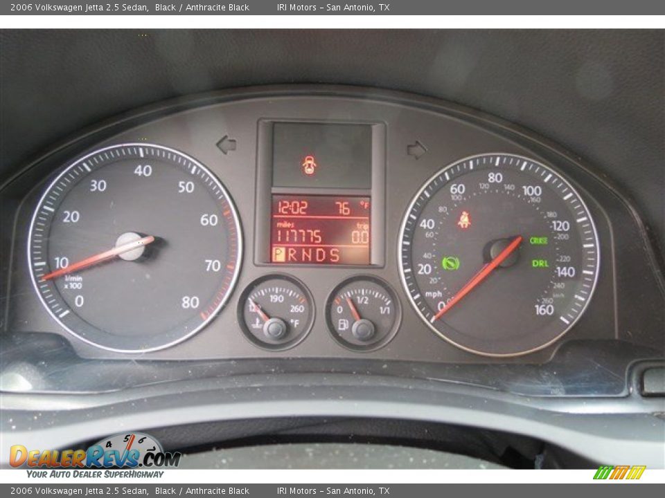 2006 Volkswagen Jetta 2.5 Sedan Black / Anthracite Black Photo #16