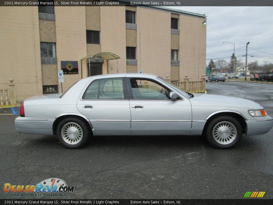 2001 Mercury Grand Marquis LS Silver Frost Metallic / Light Graphite Photo #8