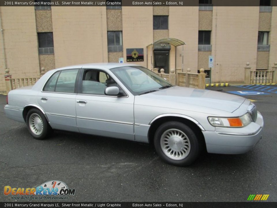 2001 Mercury Grand Marquis LS Silver Frost Metallic / Light Graphite Photo #9