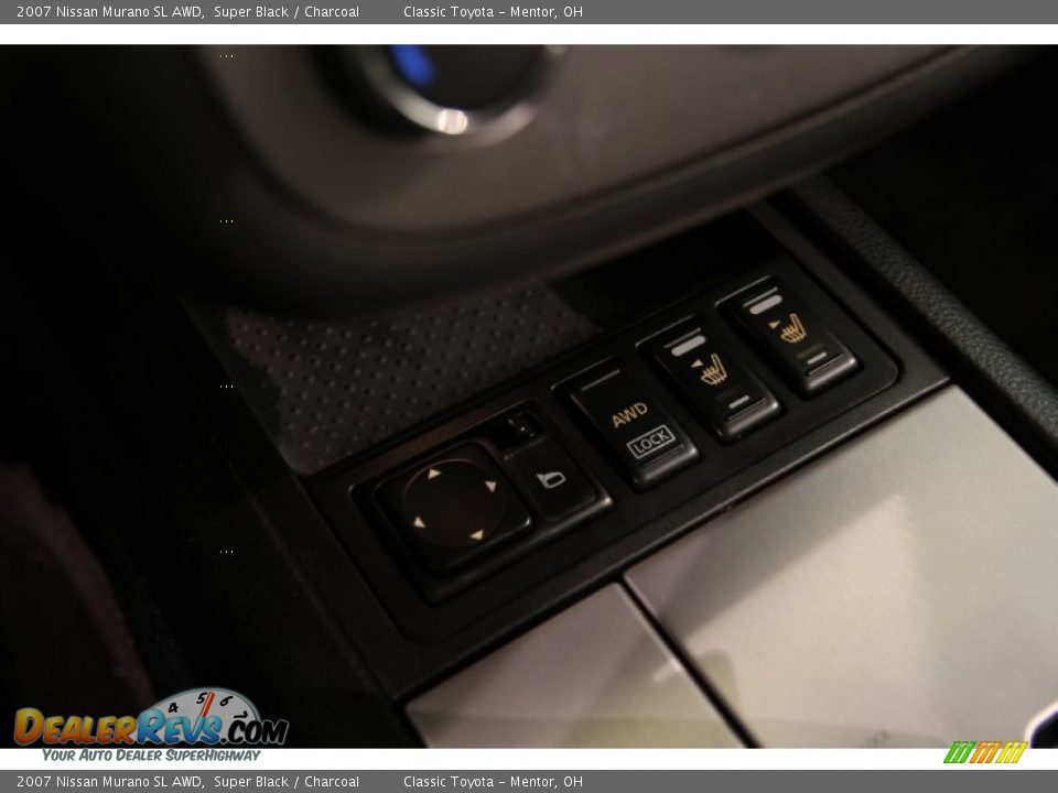 2007 Nissan Murano SL AWD Super Black / Charcoal Photo #23