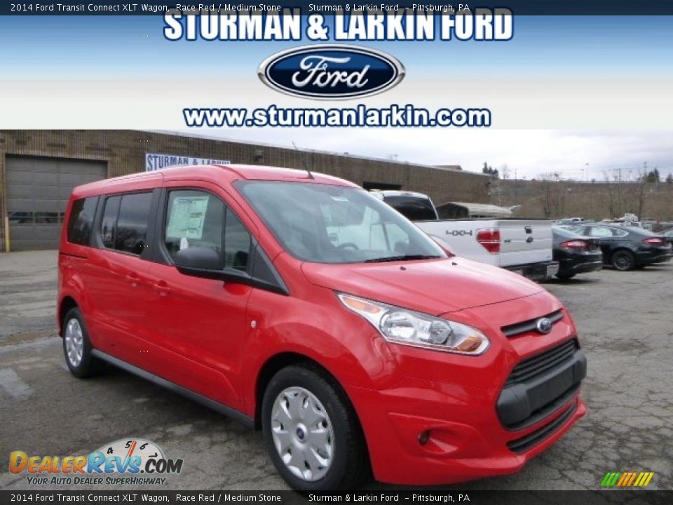 2014 Ford Transit Connect XLT Wagon Race Red / Medium Stone Photo #1