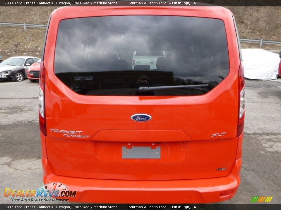 2014 Ford Transit Connect XLT Wagon Race Red / Medium Stone Photo #3