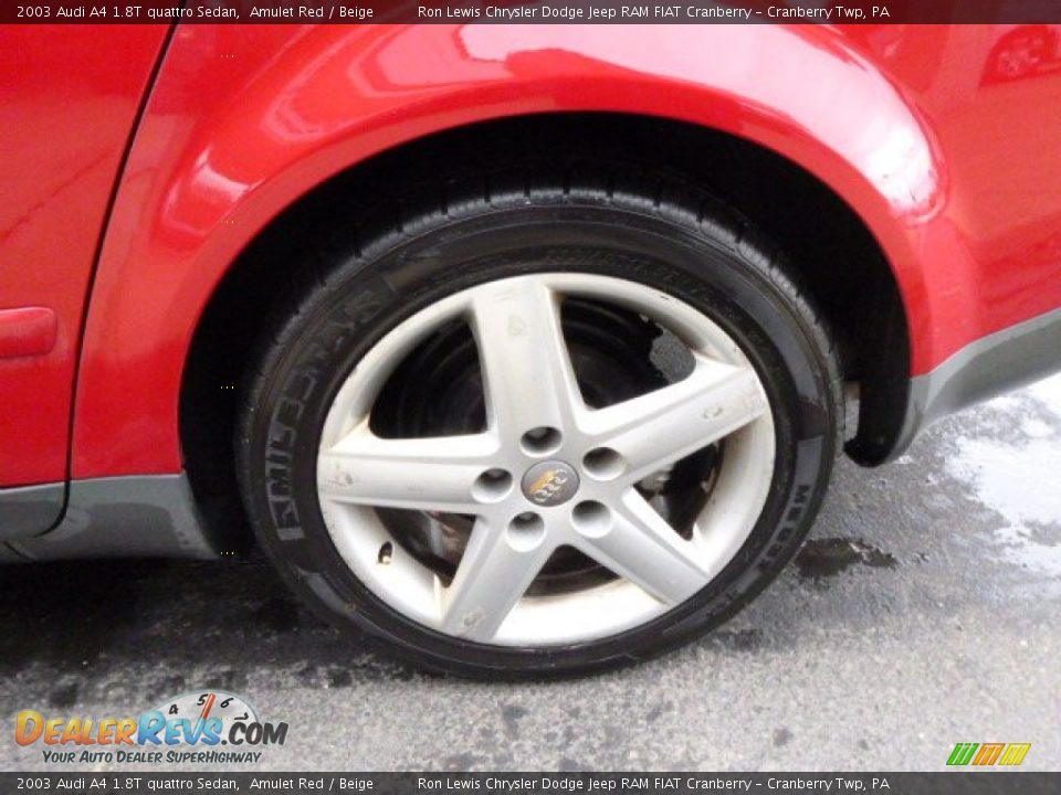 2003 Audi A4 1.8T quattro Sedan Amulet Red / Beige Photo #9