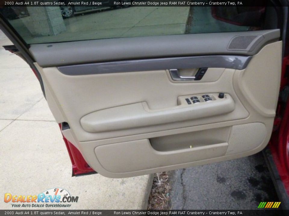 2003 Audi A4 1.8T quattro Sedan Amulet Red / Beige Photo #11