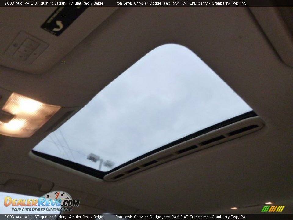 2003 Audi A4 1.8T quattro Sedan Amulet Red / Beige Photo #15