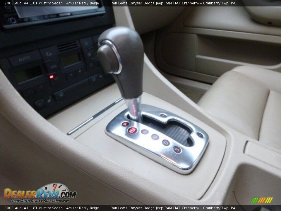2003 Audi A4 1.8T quattro Sedan Amulet Red / Beige Photo #17