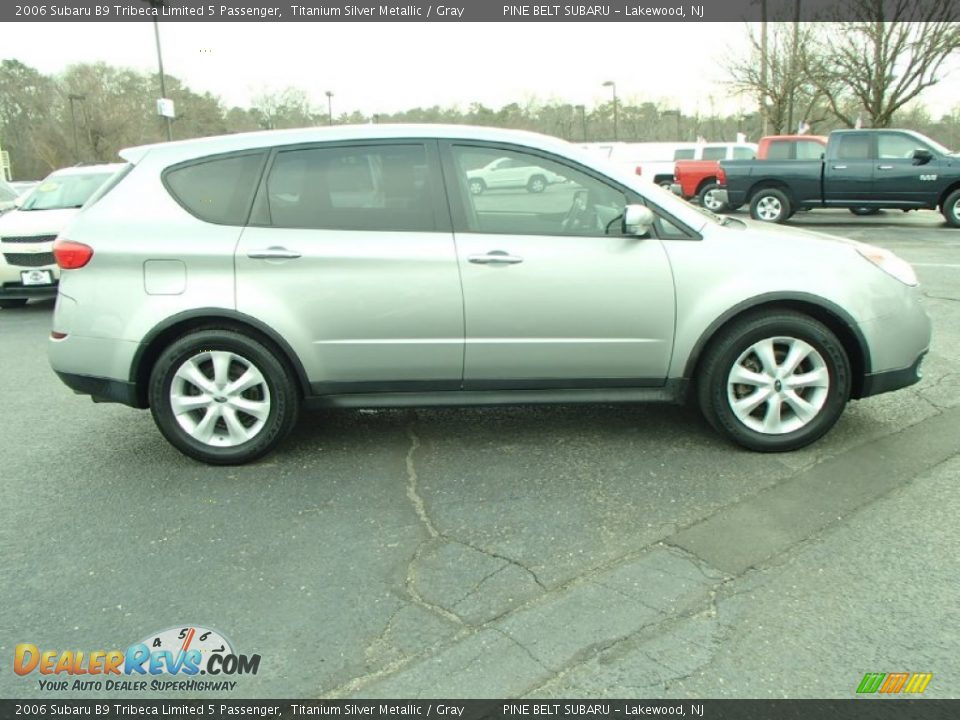 2006 Subaru B9 Tribeca Limited 5 Passenger Titanium Silver Metallic / Gray Photo #4