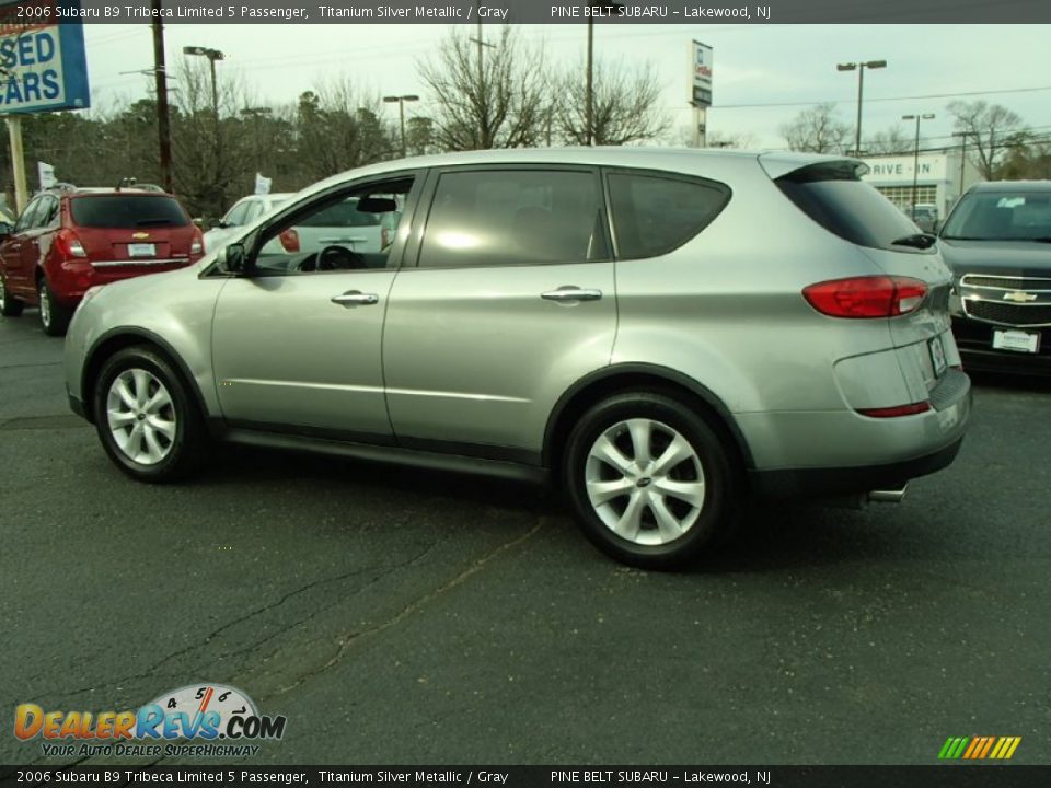 2006 Subaru B9 Tribeca Limited 5 Passenger Titanium Silver Metallic / Gray Photo #6