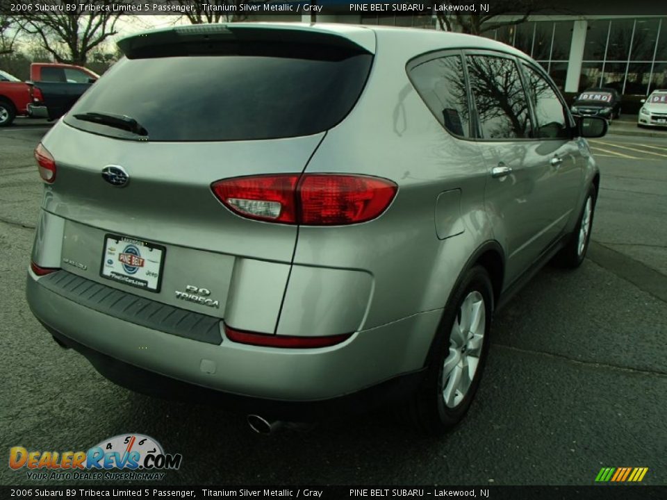 2006 Subaru B9 Tribeca Limited 5 Passenger Titanium Silver Metallic / Gray Photo #7