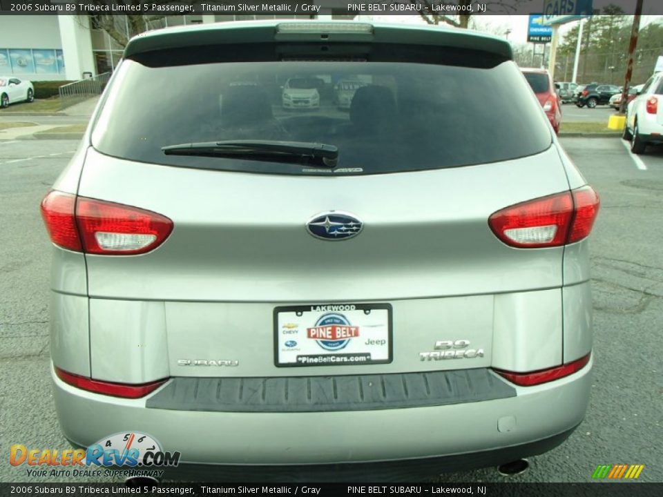 2006 Subaru B9 Tribeca Limited 5 Passenger Titanium Silver Metallic / Gray Photo #8