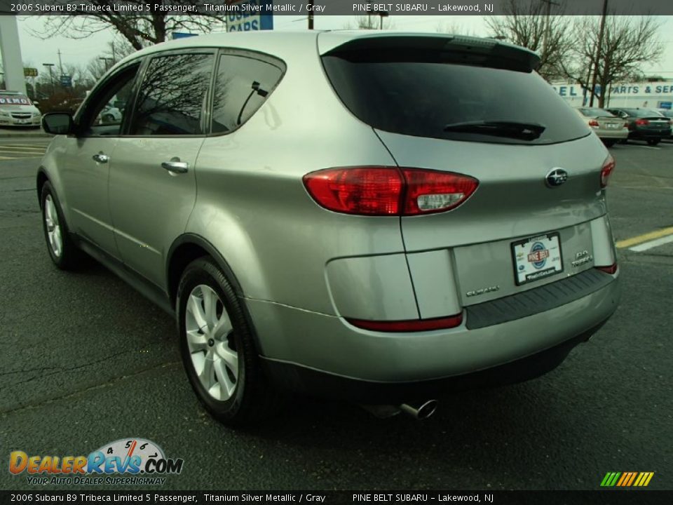 2006 Subaru B9 Tribeca Limited 5 Passenger Titanium Silver Metallic / Gray Photo #9