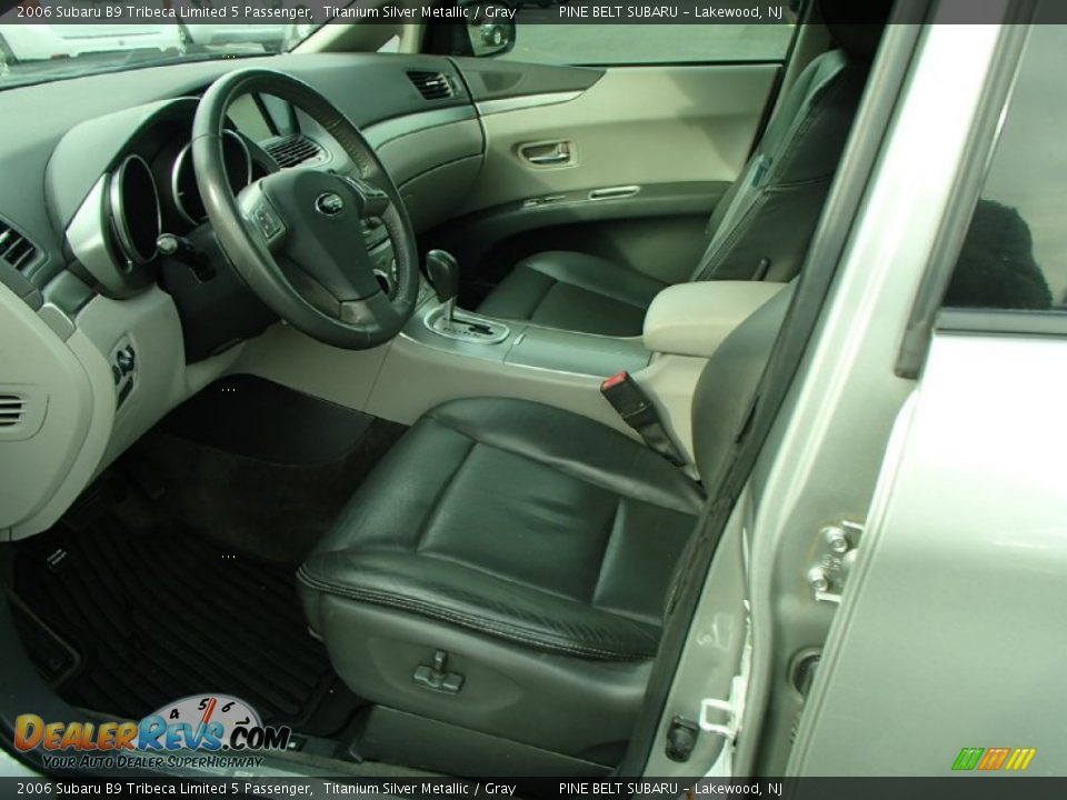 2006 Subaru B9 Tribeca Limited 5 Passenger Titanium Silver Metallic / Gray Photo #10