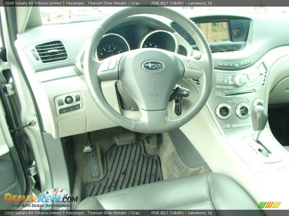 2006 Subaru B9 Tribeca Limited 5 Passenger Titanium Silver Metallic / Gray Photo #16