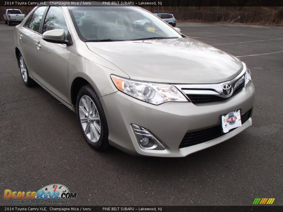 2014 Toyota Camry XLE Champagne Mica / Ivory Photo #3