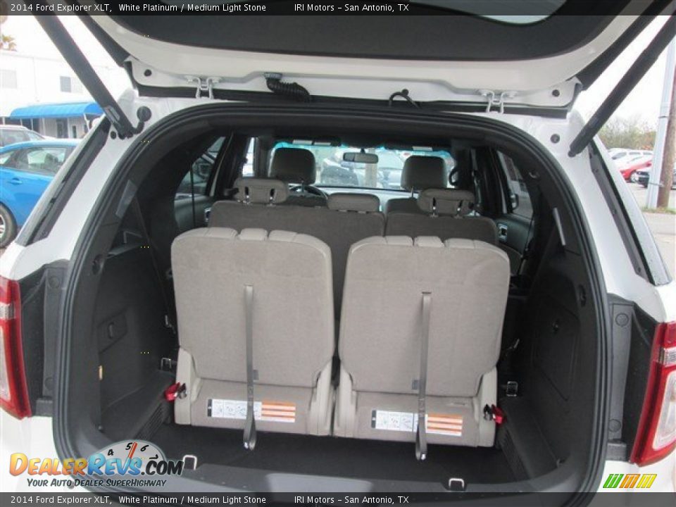 2014 Ford Explorer XLT White Platinum / Medium Light Stone Photo #9